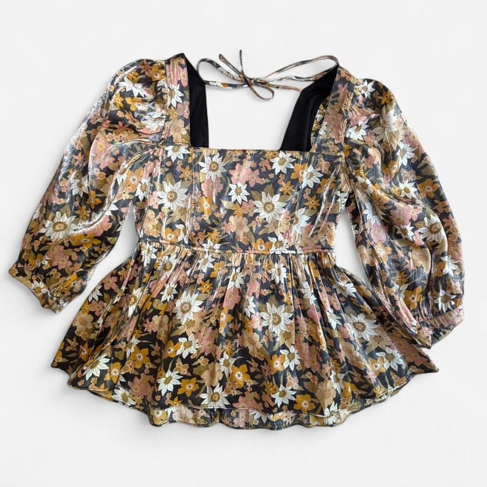 Altard State Women's S Floral Boho Summer Blouse
